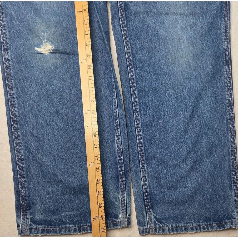 Carhartt FR Flame Resistant Carpenter Jeans 34x28 Distressed Workwear